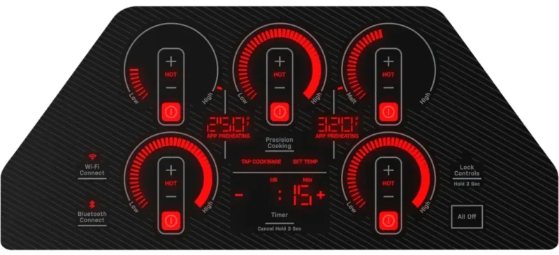 Induction Range Control Panel