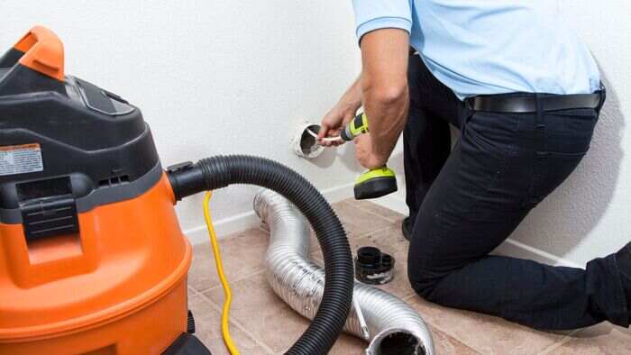 Professional Dryer Vent Vacuuming Service